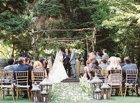 Expect lots of trees and flowers to greet you as you enter the venue. Small Wedding Ideas