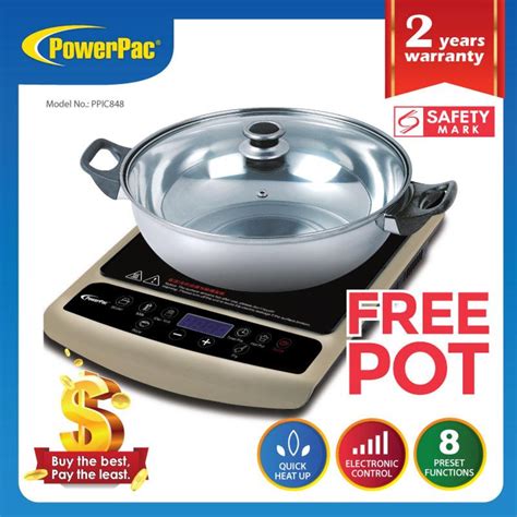Powerpac Induction Cooker Steamboat 1800w Ppic848 Ntuc Fairprice