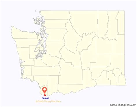 Map Of Camas City Washington