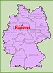 Hannover location on the Germany map