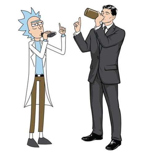 Rick And Morty X Archer Cartoon Crossovers Rick And Morty Cartoon