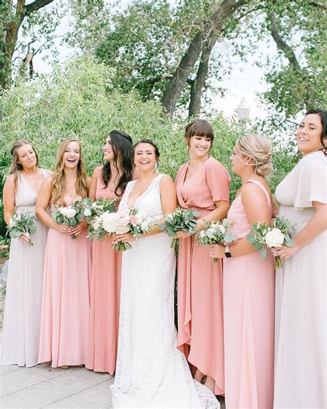 57 Pink Bridesmaid Dresses Different Shades Of Pink Bridesmaid