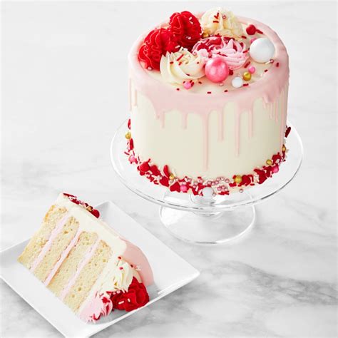 We Take The Cake Valentine S Day Dripping Pink Cake Williams Sonoma
