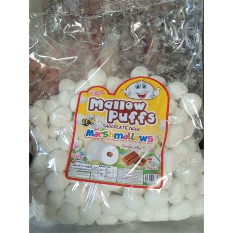 Mello Mallow Puffs Marshmallows Chocolate Filled Sucere G Shopee