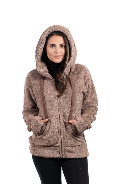Trailcrest Trailcrest Womens Fuzzy Fleece Full Zip