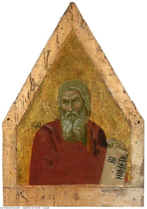 Museum Art Reproductions Isaiah 1325 By Ugolino Di Nerio 1280 1330