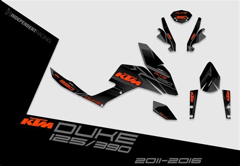 Ktm Duke 125 And 390 2012 2016 Decal Stock 3a Independentracingde