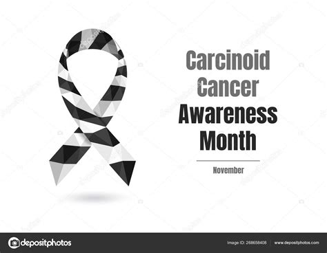 In honor of lung cancer awareness month, this november share important lung cancer information with friends and family. Carcinoid Cancer Awareness Month - November - ribbon ...