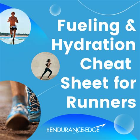 Free Fueling And Hydration Cheat Sheet For Runners