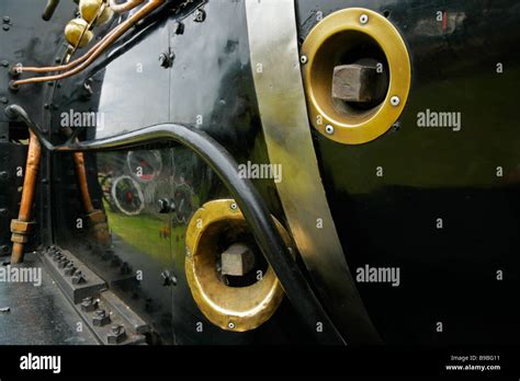 Close Up Of A Vintage Steam Locomotive Stock Photo Alamy