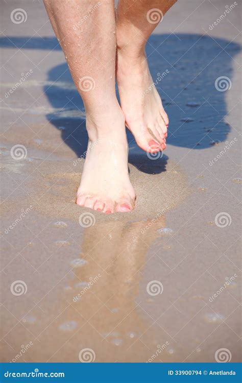 Nice Legs In Water Stock Photo Image Of Foot Bare Feet