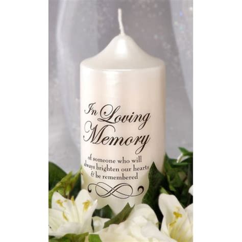 In Loving Memory Candle Decal Diy Memorial Candle Wedding