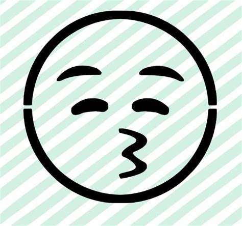 Kissy Face Emoji Clip Art