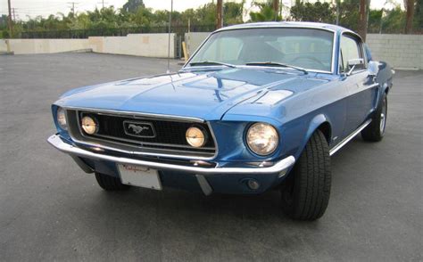 Acapulco Blue 1968 Ford Mustang Gt Fastback Photo