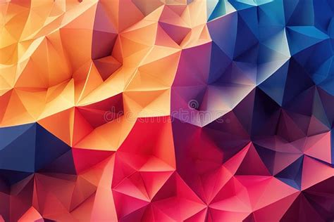 Abstract Geometric Backgrounds Full Color Polygon Background