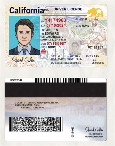 Template California Id Download Your Finished Form And Share It As You