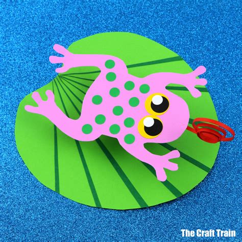 Frog On A Lily Pad Paper Craft The Craft Train