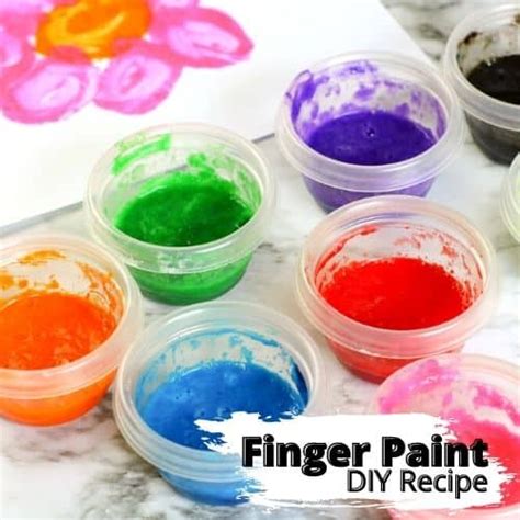 Easy Finger Paint Recipe Little Bins For Little Hands