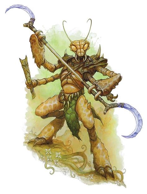 Thri Kreen Dungeons And Dragons Art Dungeons And Dragons Characters