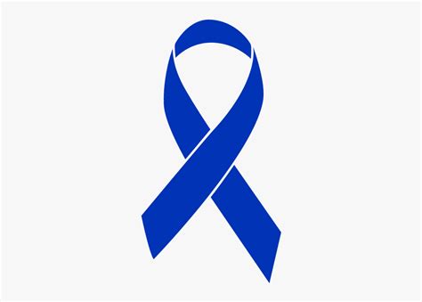 Blue Colored Colon Cancer Ribbon Transparent All Cancer Ribbon Free