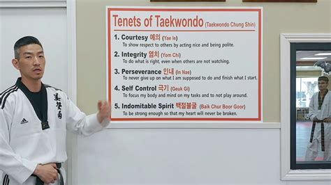 Tenets Of Taekwondo Youtube