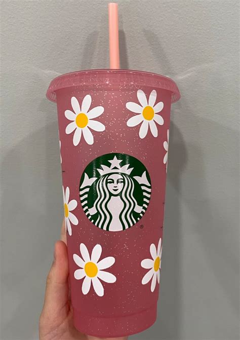 Daisy Starbucks Cup Etsy