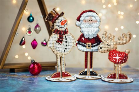 Diy Christmas Ornaments Set Craft Kit For Adults Reindeer Etsy