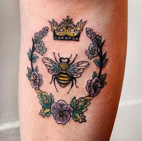 Animal Tattoo Designs Queen Bee Tattoo By Jessica Channer