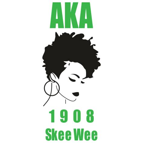 Aka Girl 1908 Skee Wee Svg Alpha Kappa Alpha Sorority Svg Alpha