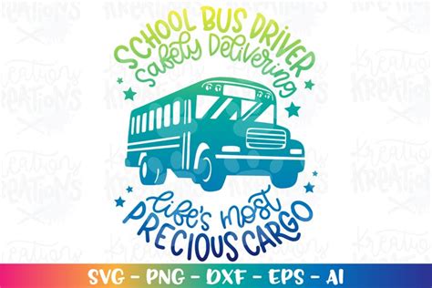 Back To School Svg School Bus Driver Lifes Precious Cargo