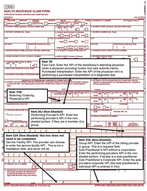 Hcfa 1500 Form Printable Fill Out And Sign Printable Vrogue Co