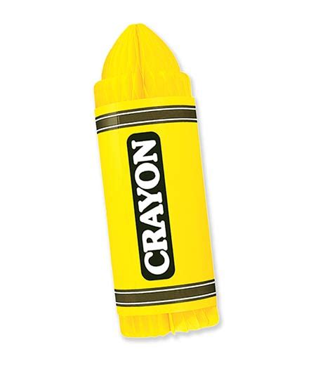 24″ Honeycomb Crayonsprinted Both Sides Yellow Simple Signman