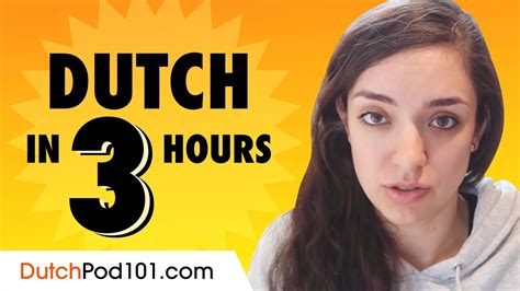 learn dutch in 3 hours basics of dutch speaking for beginners youtube