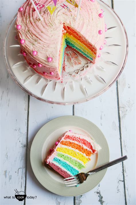 Easy Birthday Rainbow Cake