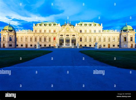 The Belvedere Palace Is A Historic Building Complex In Vienna Austria