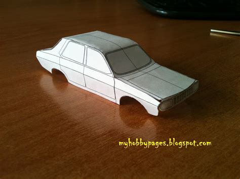 Renault 12tl Paper Model Car 1 My Hobby Pages
