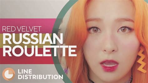 red velvet russian roulette line distribution youtube