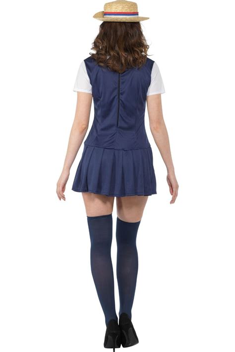 ladies school girl women s st trinian s uniform halloween fancy dress costume ebay