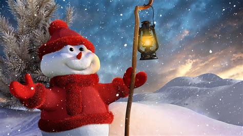 Christmas Snowman Hd Wallpaper For 1600x900 Screens