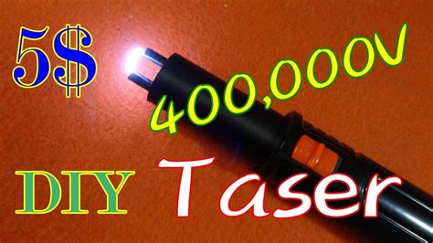 Diy 400000 Volt 5 Taser Stun Gun Youtube