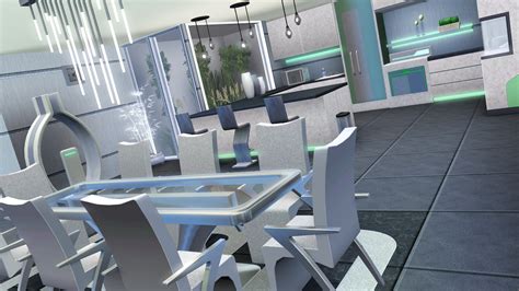 Mod The Sims Peering Pool Futuristic Home