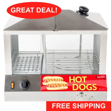 Avantco 100 Hot Dog Steamer 177hds100 Model Fh 02 3 Weeks For Sale