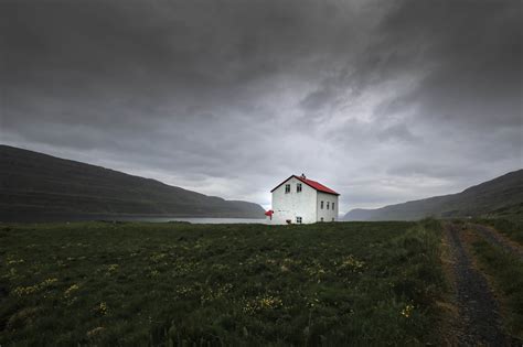 Dramatic Icelandic House Royalty Free Stock Photo
