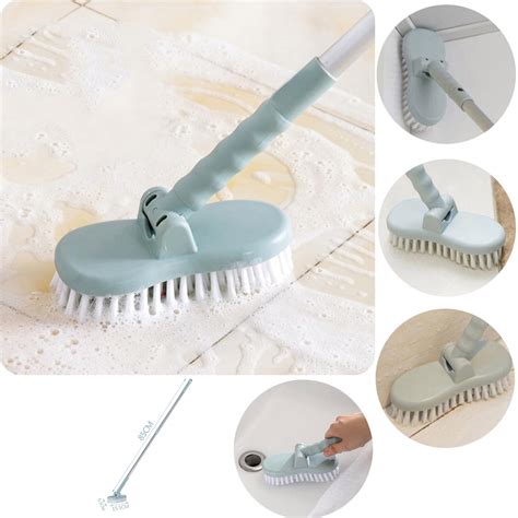 Long Handle Adjustable Floor Scrub Brush Long Handle Scrubber Cleaning Tile Bathroom Bathtub