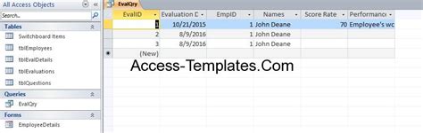 Log into google drive and access the template gallery. Access Employee Database Templates for Ms Access 2013 and ...