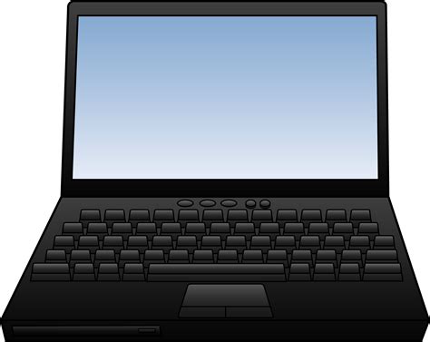 Laptop Black And White Clip Art Library