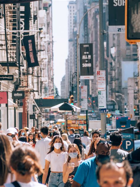 People Walking On Street During Daytime Photo Free Manhattan Image On