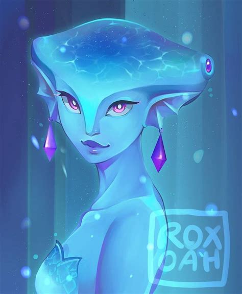 Legend Of Zelda Ocarina Of Time Art Zora Princess Ruto Sage Of Water Oot By Roxoah On
