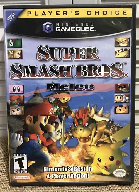 Super Smash Bros Melee Nintendo Gamecube Complete W Manual Players