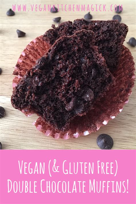 Vegan And Gluten Free Double Chocolate Muffins Recipe Double